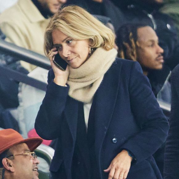 Valérie Pécresse - Célébrités assistent au match de Ligue des champions entre le PSG et Manchester City (4-2) au Parc des Princes à Paris le 22 janvier 2025. © Cyril Moreau/Bestimage