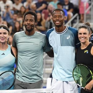 Jennifer Brady, Christopher Eubanks, Gaël Monfils et Elina Svitolina participent au match "Stars of the Open" au profit de l'Ukraine Relief à Flushing Meadows à New York, le 23 août 2023. 

Action Press / Bestimage