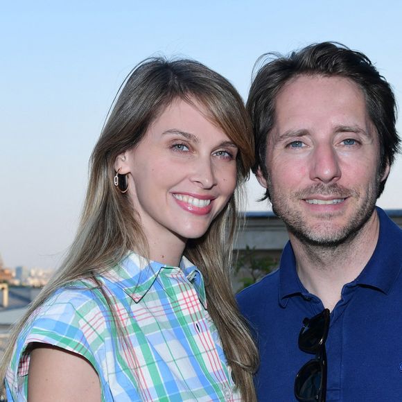 Ophélie Meunier et son mari Mathieu Vergne à la soirée Jardin Secret sur le rooftop de l'hôtel The Peninsula Paris le 7 juin 2023.
© Rachid Bellak / Bestimage