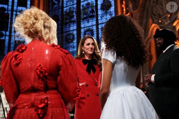 La princesse de Galles arrive à l'abbaye de Westminster, à Londres, pour assister à la cérémonie de chants Together At Christmas. Date de la photo : Vendredi 6 décembre 2024. ... : Isabel Infantes/PA Wire