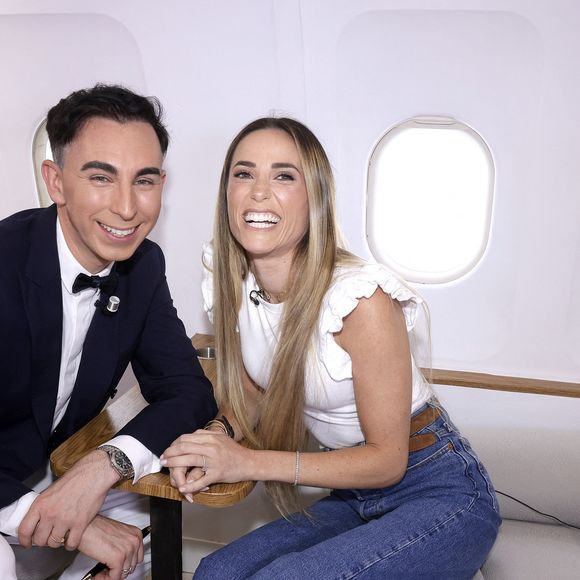 Exclusif - Capucine Anav lors de l'enregistrement de l'émission "Le Jet de Luxe", présentée par Jordan de Luxe. Paris, le 2 septembre 2025.
© Cédric Perrin/Bestimage
