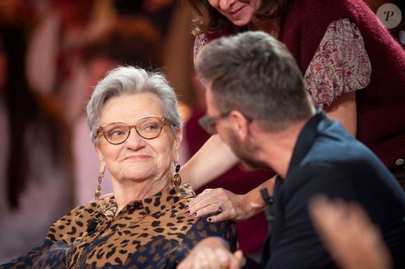 Exclusif - Helene Janssens et Jeanfi Janssens lors de l'enregistrement de l'émission "Famille je vous aime" présentée par Michel Drucker et qui sera diffusée le vendredi 29 mai sur France 3, à Paris, France, le 4 décembre 2025. © Gaffiot-Perusseau/Bestimage