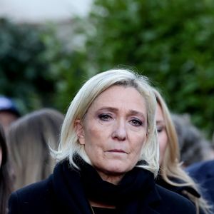 Marine Le Pen - Sortie du clan Le Pen aux obsèques de Jean-Marie Le Pen en l'église Saint-Joseph à la Trinité-sur-Mer le 11 janvier 2025.
© Dominique Jacovides / Guillaume Collet / Bestimage