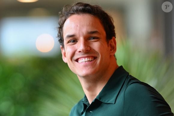 Theo Curin pose au Village pendant les Internationaux de France à Roland Garros le 03 juin 2025 à Paris, France. Photo by ABACAPRESS.COM