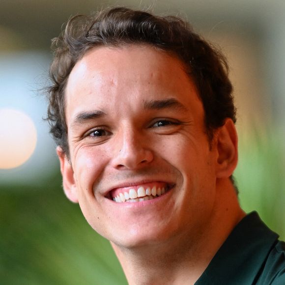 Theo Curin pose au Village pendant les Internationaux de France à Roland Garros le 03 juin 2025 à Paris, France. Photo by ABACAPRESS.COM