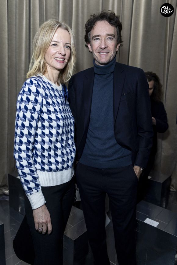Delphine Arnault, Antoine Arnault au Front Row du défilé Dior "Collection Homme Prêt-à-Porter Automne/Hiver 2026-2027" lors de la Fashion Week de Paris (PFW) au musée Rodin, à Paris, France, le 21 janvier 2026. © Olivier Borde/Bestimage