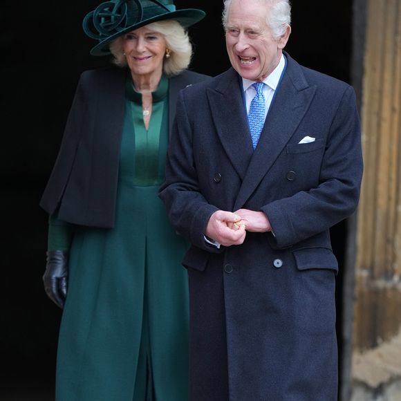 Le roi Charles III d'Angleterre et Camilla Parker Bowles, reine consort d'Angleterre - Les membres de la famille royale britannique arrivent à la chapelle Saint-George pour assister à la messe de Pâques. Windsor, le 31 mars 2024.



Members of The Royal Family attend Easter Service at St. Georges Chapel, Windsor Castle, Windsor, Berkshire, UK, on the 31st March 2024.