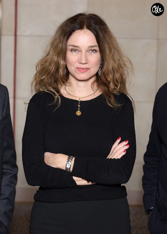 Exclusif - Marine Delterme lors de la nomination de Stéphane Bern comme Pape du Patrimoine lors de la Saint Clément au restaurant Alain Ducasse Baccarat, à Paris, France, le 20 novembre 2025. © Denis Guignebourg/Bestimage
