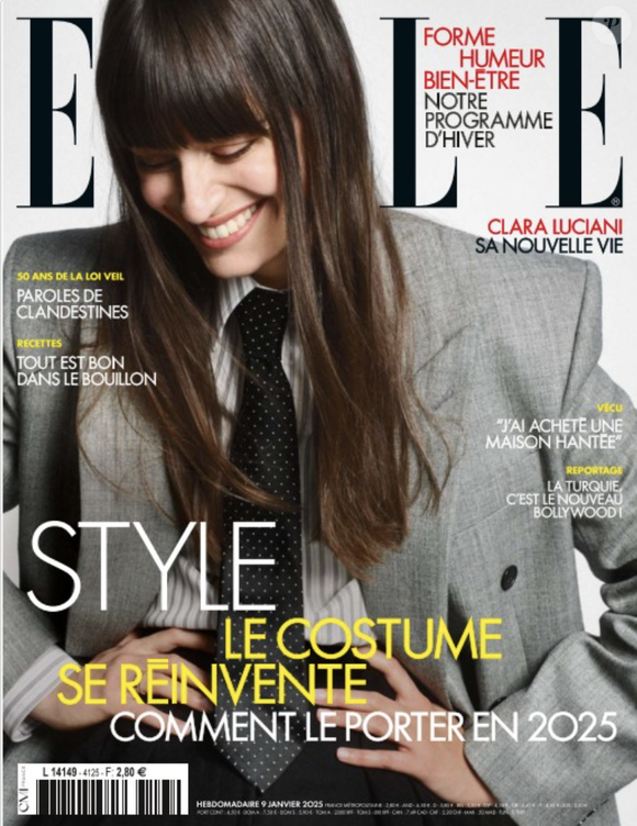 Magazine "ELLE" en kiosques le 9 janvier 2025.