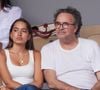 Grégoire Bonnet et sa fille Églantine - Célébrités en tribunes des Internationaux de France de tennis de Roland Garros 2023 à Paris le 11 juin 2023. © Jacovides-Moreau/Bestimage
