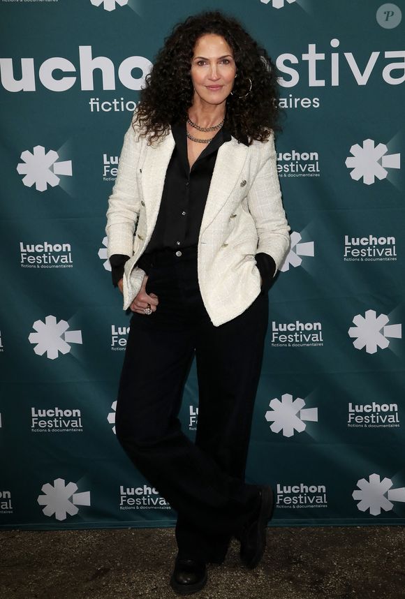 Linda Hardy au photocall de l'ouverture de la 25ème édition du Festival TV de Luchon le 6 février 2025. © Patrick Bernard / Bestimage