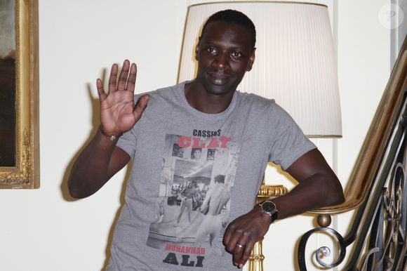 Omar Sy, lors de la promotion du film "Intouchables" à Rome, le 21 février 2012. SGP / BESTIMAGE