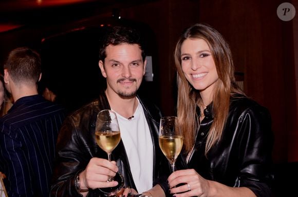 Exclusif - Juan Arbelaez et sa fiancée Laury Thilleman (Miss France 2011) - Soirée de lancement du nouveau parfum Boss "The scent absolute" à l'hôtel Mandarin Oriental à Paris le 13 novembre 2019. © Rachid Bellak/Bestimage