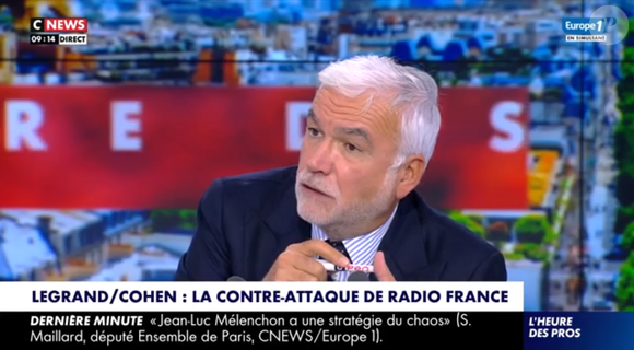Pascal Praud dans L'Heure des Pros sur CNews