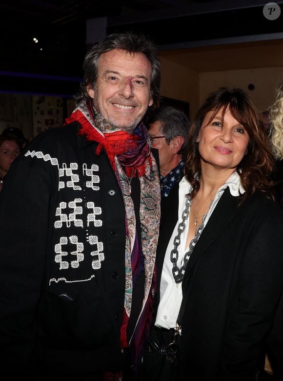 Exclusif - Jean-Luc Reichmann et sa femme Nathalie Lecoultre - Vernissage de l'exposition "Johnny Hallyday, l'exposition" au Palais des Expositions à Paris. Le 21 décembre 2023
© Dominique Jacovides / Bestimage
