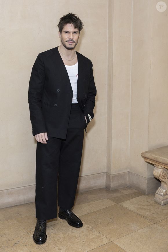 François Civil - Photocall du défilé Jacquemus au 51 rue Raynouard lors de la Fashion Week Masculine prêt-à-porter Automne/Hiver 2025-2026 à Paris, le 26 janvier 2025. 
© Olivier Borde / Bestimage