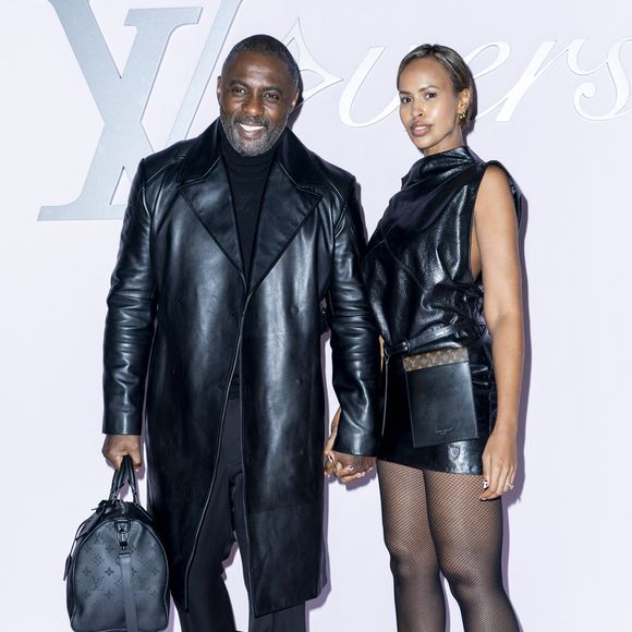 Idris Elba, Sabrina Dhowre Elba - Photocall pour le défilé Louis Vuitton prêt à porter hommes Automne / hiver  2025 - 2026 lors de la fashion week à Paris le 21 2025. © Olivier Borde /Bestimage