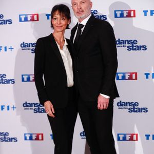 Frank Leboeuf et sa femme Chrislaure Nollet - Photocall de lancement de la saison 2025 de "Danse avec les stars" (DALS) au siège de  TF1 à Boulogne-Billancourt, France, le 16 janvier 2025. © Christophe Clovis / Bestimage