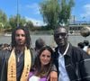 Tidiane, leur jeune frère, excelle de son côté dans le sport.

Tidiane Sy et ses parents.