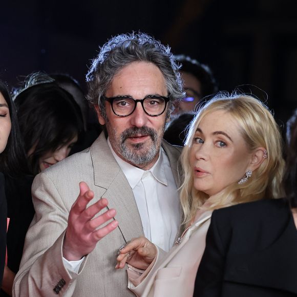 Emmanuelle Beart et Frédéric Chaudier - Photocall de la 50ème édition de la cérémonie des César à l'Olympia à Paris, France, le 28 février 2025 © Dominique Jacovides - Olivier Borde / Bestimage