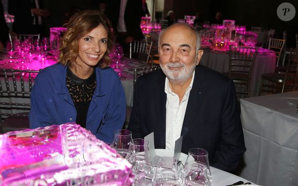 Exclusif - Gérard Jugnot et sa compagne Patricia Campi à la 1ère édition des "Plumes d'Or du Vin et de la Gastronomie" au Pavillon Vendôme à Paris.
Paris, le 19 mai 2016.
Marc Ausset Lacroix - Denis Guignebourg / Bestimage