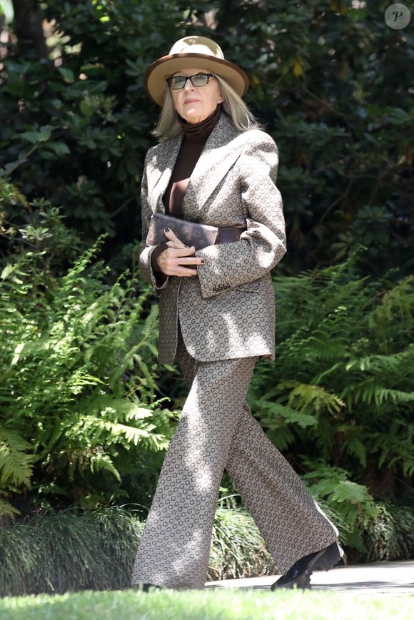 Exclusif - Diane Keaton se rend à un déjeuenr à Los Angeles, le 4 juin 2021.
Crédit : Backgrid USA / Bestimage