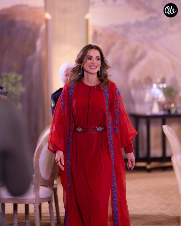 La reine Rania de Jordanie participe à l'Iftar pour les femmes soldats de l'armée jordanienne et le personnel de sécurité féminin à Amman le 26 mars 2025.

© Bestimage