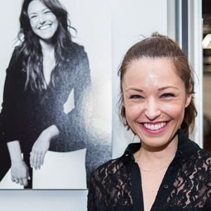Natasha St Pier pose lors du vernissage de l'exposition du photographe Stephane de Bourgies à La Défense à Paris, France, le 12 mars 2019. Photo by Julie Sebadelha/ABACAPRESS.COM