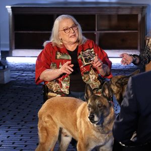 Josiane Balasko lors de l'enregistrement de l'émission "Animaux Stars", présentée par B.Montiel et diffusée le 3 mai 2025 sur la chaîne Animaux. Paris, le 17 février 2025.
© Denis Guigenbourg / Bestimage