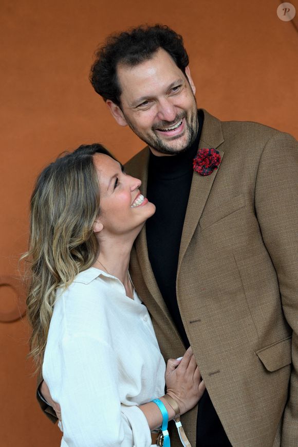 Gennifer Demey et Eric Antoine posent au Village pendant les Internationaux de France à Roland Garros le 07 juin 2025 à Paris, France. Photo by ABACAPRESS.COM