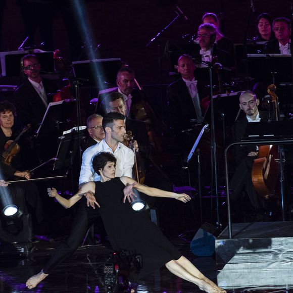 Exclusif - Marie-Claude Pietragalla et son mari Julien Derouault - Soirée spéciale " Notre Dame de Paris, Le Grand Concert " qui s'est déroulée dans la Cour des Invalides à Paris 7eme et diffusée sur France 2 samedi 20 Avril 2019. © Pierre Perusseau / Bestimage