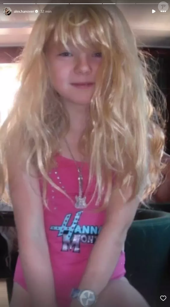 Alexandra de Hanovre a dévoilé des images de son enfance, révélant être fan de "Hannah Montana". Capture d'écran Instagram