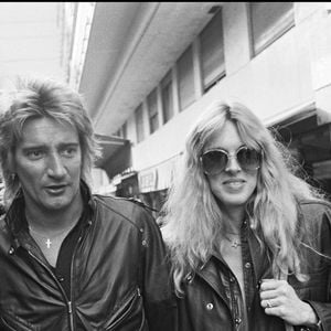 Rod Stewart et sa femme Alana Hamilton à Paris en 1980 / ASLAN / BESTIMAGE