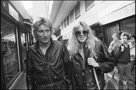 Rod Stewart et sa femme Alana Hamilton à Paris en 1980 / ASLAN / BESTIMAGE