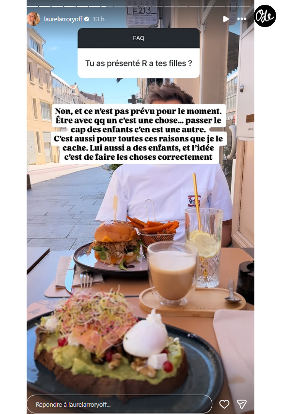 À la question de savoir si "R" a déjà rencontré les petites Lya et Rose, la réponse est claire : "Non, et ce n'est pas prévu pour le moment. Être avec quelqu'un c'est une chose... passer le cap des enfants c'en est une autre". 

Laure Larrory (Mariés au premier regard) parle de son nouveau compagnon.