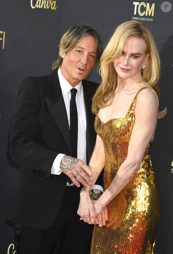 Nicole Kidman et son mari Keith Urban au photocall de la 49ème soirée des "49th Annual AFI Life Achievement Award" au Dolby Theatre à Hollywood, le 27 avril 2024 @AGENCE / BESTIMAGE