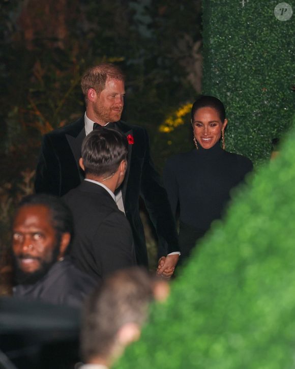Après cette soirée, plusieurs photos des Sussex ont été publié sur les réseaux sociaux.

Meghan Markle et le prince Harry au 70e anniversaire de Kris Jenner à Beverly Hills le 8 novembre 2025. Photo : Backgrid USA / Bestimage