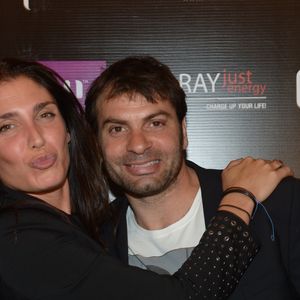 Christophe Dominici et sa femme Lauretta - Aftershow festival du rire au golf palmeraie à Marrakech au Maroc le 9 juin 2013. © RACHID BELLAK / BESTIMAGE