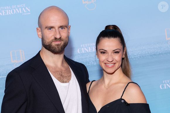 François Alu et Denitsa Ikonomova assistent au tapis rouge du 3e jour du 7e Festival Cineroman à Nice, France, le 1er octobre 2025. © Shootpix/Abacapress.com