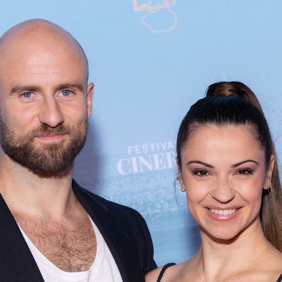 François Alu et Denitsa Ikonomova assistent au tapis rouge du 3e jour du 7e Festival Cineroman à Nice, France, le 1er octobre 2025. © Shootpix/Abacapress.com