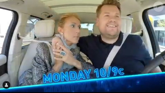 Céline Dion dans le Carpool Karaoke de James Corden, le 20 mai 2019
