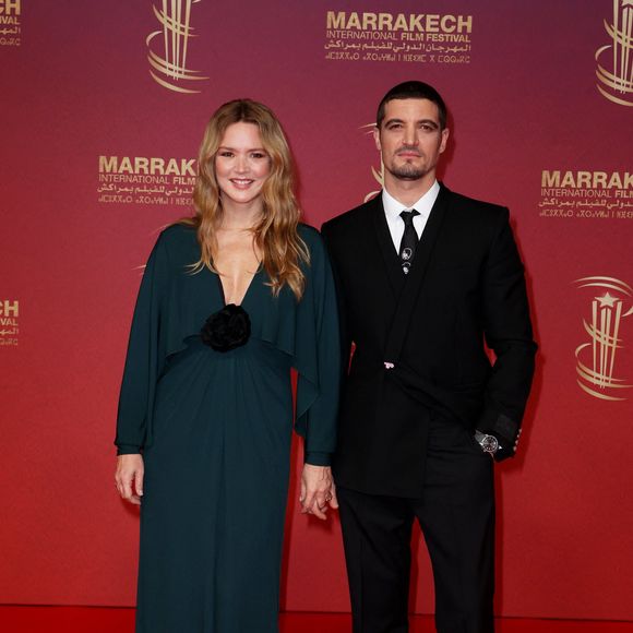 Virginie Efira et Niels Schneider au photocall lors de la deuxième journée de la 22ème édition du Festival International du Film de Marrakech, Maroc, le 29 novembre 2025. © Dominique Jacovides/Bestimage