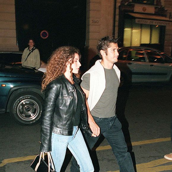 Bixente Lizarazu et Elsa Lunghini au dîner de l'hôtel Coste à Paris. 
©AGENCE / BESTIMAGE