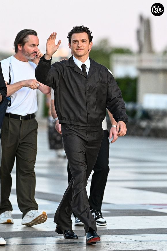 Tom Holland - Les acteurs du film L'Odyssée (The Odyssey) arrivent au photocall du film au Trocadéro à Paris le 7 juillet 2026.

© Pierre Perusseau / Bestimage