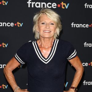 Sophie Davant au photocall pour la conférence de presse de rentrée de France TV à la Grande Halle de la Villette à Paris, France, le 11 juillet 2023.

© Coadic Guirec/Bestimage