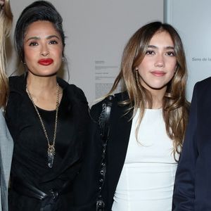 Salma Hayek et sa fille Valentina Pinault - Vernissage de "Corps et âmes", la nouvelle Collection Pinault à la Bourse du Commerce à Paris le 4 Mars 2025. © Bertrand Rindoff / Bestimage