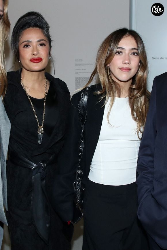 Salma Hayek et sa fille Valentina Pinault - Vernissage de "Corps et âmes", la nouvelle Collection Pinault à la Bourse du Commerce à Paris le 4 Mars 2025. © Bertrand Rindoff / Bestimage