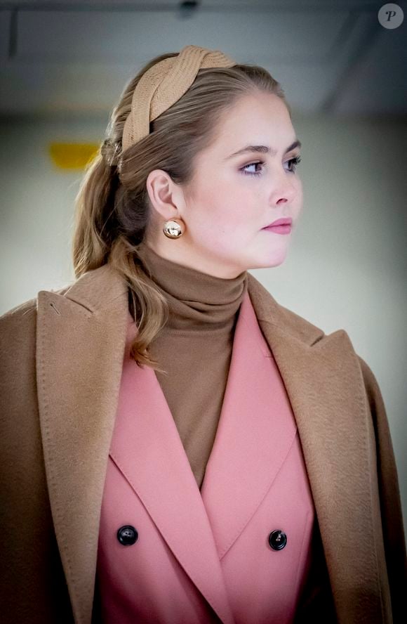 Princesse héritière Amalia (La princesse Catharina-Amalia des Pays-Bas), baptême du navire de soutien au combat "Den Helder" à Flessingue, Pays-Bas, 22 février 2025.
©Dana Press / Bestimage