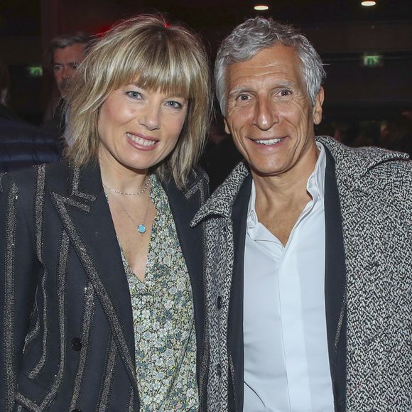 Exclusif - Nagui et  sa femme Mélanie Page - Backstage du Gala de la Fondation Recherche Alzheimer placée sous le signe de l’émotion et du partage avec un concert unique sur le thème "2 générations chantent pour la 3ème" à l’Olympia à Paris le 17 mars 2025. © Olivier Borde - Bertrand Rindoff/Bestimage