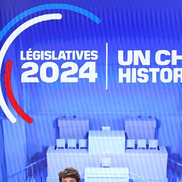 Benjamin Duhamel lors de l'émission pour le second tour des élections législatives 2024 organisée par la chaîne de télévision française BFMTV à Paris, France le 07 juillet 2024. Photo par Jerome Domine/ABACAPRESS.COM